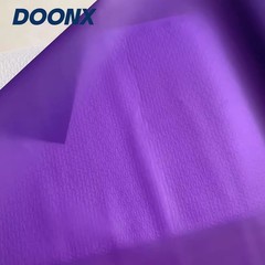 DoonX Blue TPU Film Waterproof Jelly Fabric 450mm Wide 0.1mm Bag Raincoat Diy