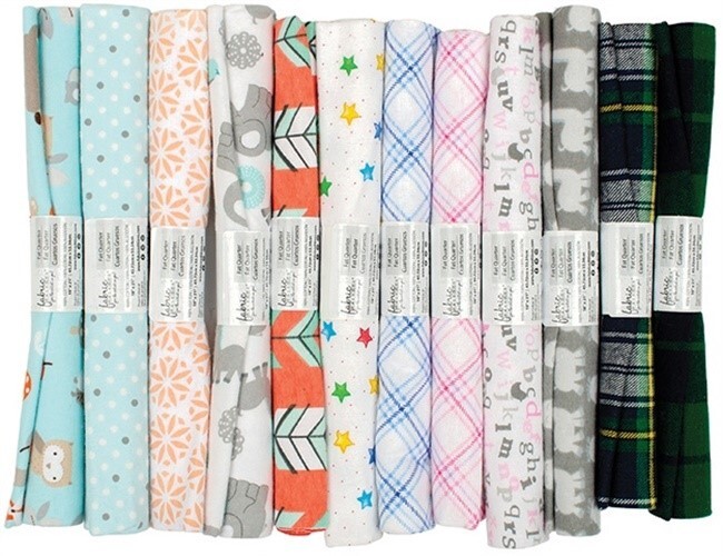 Fabric Palette Fat Quarter Assortment 18″X21″ 1/Pkg-Flannel Assortment