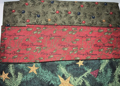 14 PIECE, 14.25 YARD – CHRISTMAS QUILTING CRAFT COTTON FABRIC LOT – ALMOST 5 LBS