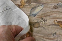 By 1/2 Yd, Sea-Creatures on Brown & Tan Flannel, Lyndhurst/Adrienne Yorinks,EB43