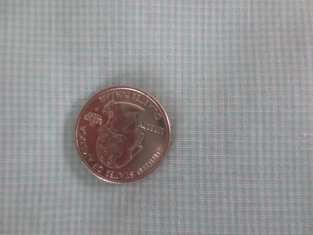 4938. TINY LIGHT GREEN Light Weight COTTON FABRIC – 44-1/2″ x 1 yd.