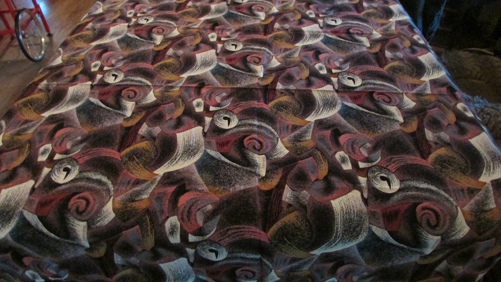 Swirl brushstrokes fabric 55 x 45 inches synthetic fiber fabric 1.53 yds by 1.25