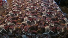 Swirl brushstrokes fabric 55 x 45 inches synthetic fiber fabric 1.53 yds by 1.25