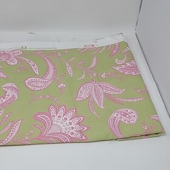 Waverly Fabric L H Suva Cotton Green Pink Yard Fabric Leaves Floral 36″ x 60″