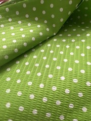 Tutti Frutti Green Polka Dot Cotton Fabric By The Piece