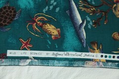 5Y+ x 44″ Vintage Wild Life Scenics Hoffman Fabric Ocean Beach Tropical Fish