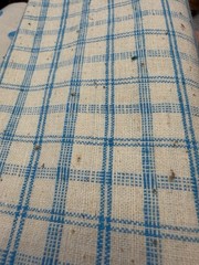 3 PCS Vintage Homespun Cotton Fabric Handwoven Stripe Textile Lot