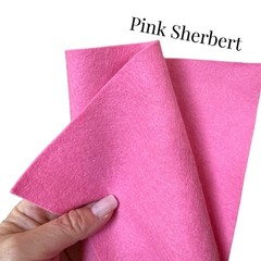 1mm Pink Sherbert Merino Wool Felt Sheet 20 x 30cm – AU Seller