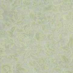 6Y+ x 55″ Vintage Sheer Voile Fabric Drapery Floral Rose Ethereal Sage Green