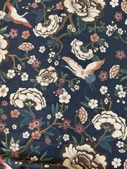 Pindler Myrtle Midnight P6486 Multicolor Floral Fabric 2 7/8 Yards