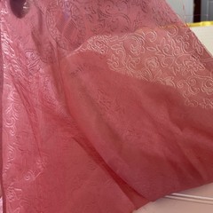 SILK PEACH PINK FABRIC 3 Yards x 21 Inches Wide or 108 Inches