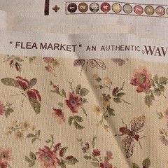 Waverly “Flea Market” Upholstery Fabric 6 Yards X 54 In Wide Dragonflies Flowers