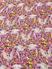 Print_805 Handmade Animal Bird Running Cotton Indian Fabric 2.5 Yard Hand-Block