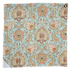 Ballard Designs Nicolette Sky Geometric Palmettes Fabric Linen Blend 35″x35″