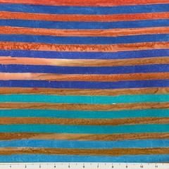1 Yard Cut of Lunn Fabric Half Inch Stripe Batik 100% Cotton 1753 Park