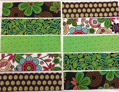 CACTUS FLOWERS (10) 2.5″x9″ Fabric Strips/SCRAPS For Crafts-Quilts-Junk Journals