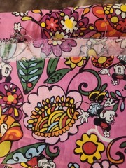 Vera Bradley /Braemore RARE Mickey Minnie Design Exclusive Fabric 13 Ft x 6 Ft