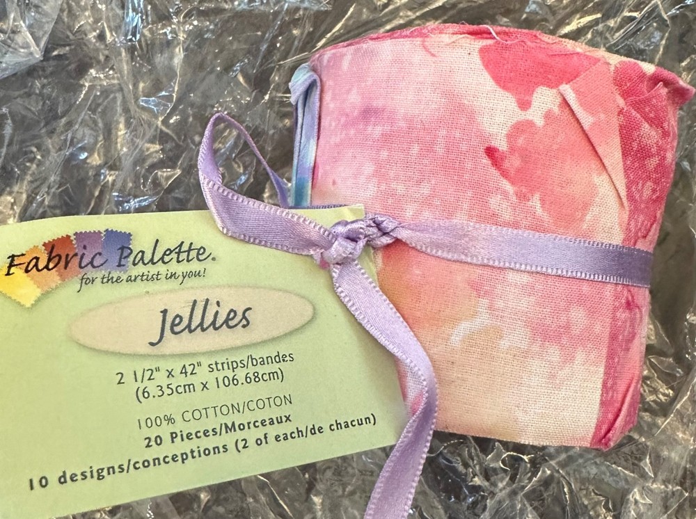 NWT HTF/OOP Fabric Palette Jellies Long Road Batik Jellies 20pc 2.5″x42″