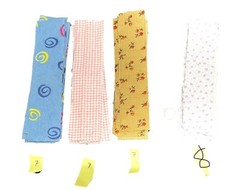 289 Flannel Quilting Strips 1.5” x 6.5” Cherry Polka Dots Floral Cotton Sewing