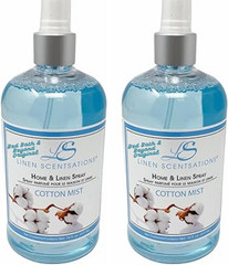 Linen Scentsations Fabric & Linen Spray, Cotton Mist, 16Oz X2 | 2 Pack, 32Oz Tot