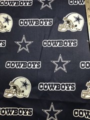 NFL Dallas Cowboys Cotton Fabric 1/2 Yard (18 By 58”) New