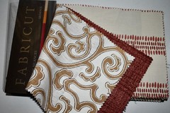 Big FABRIC SAMPLE BOOK Red Spice SEDONA Autumn 45pcs LOT Print Embroidery Woven
