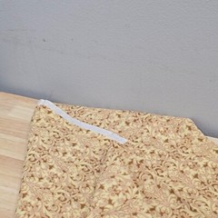 Cotton Fabric 36″x42″ Reproduction Vibe Creamy Yellow Brown Blender Scrollwork