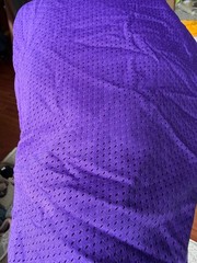 Purple Football Mesh Athletic Jersey Fabric – 12 feet 144 in x 60 in 4 yards