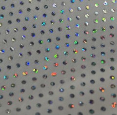 White Silver Iridescent Hologram Stretch Spandex Fabric 54” Width 1 Yard