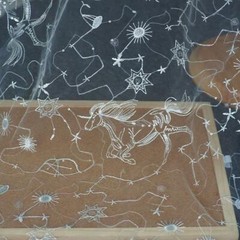 Colorful Sequins Stars Unicorn Lace Fabric Wedding Constellation Lace Fabric 1YD
