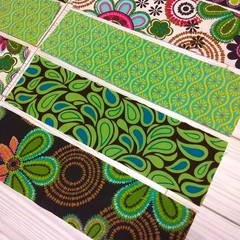 CACTUS FLOWERS (10) 2.5″x9″ Fabric Strips/SCRAPS For Crafts-Quilts-Junk Journals