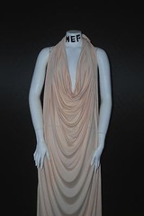 Wool Knit Jersey Spandex Fabric Ecofriendly 7oz beautiful drape Peach Puree