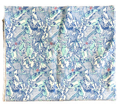 Lilly Pulitzer Kappa Kappa Gamma Blue Owl Print Cotton Material NEW 36″x60″