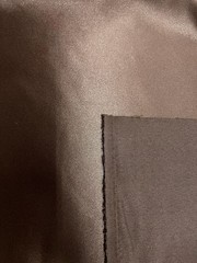 Audrey BROWN Polyester Dull Satin | Matte Satin Fabric for Gowns, Dresses, Skir
