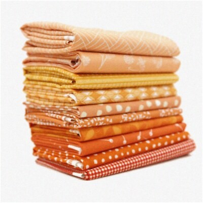 Bright Citrus Quilt Kit with 10 Cotton Fat Quarters