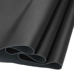 23 ” x 54 ” Faux Leather Strip Furniture Cover Pebble Skin Black PU