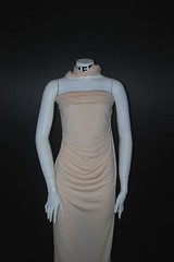 Wool Knit Jersey Spandex Fabric Ecofriendly 7oz beautiful drape Peach Puree