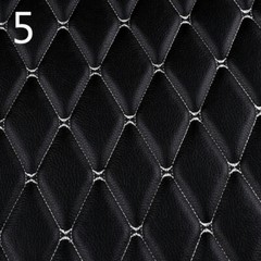 Faux Leather Fabric Car Upholstery Sponge Quilted Embroidered Thick Waterproof