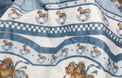 Daisy Kingdom Rocking Horse Vintage Nursery Cotton Sewing Fabric 110 x 46 in