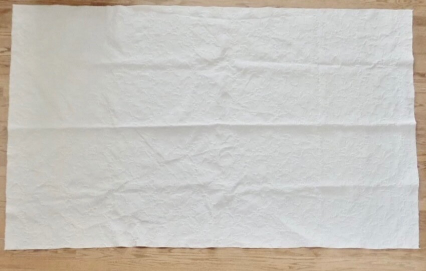Ivory Brocade Upholstery Furniture Fabric 89″ x 55″ New Medium to Heavy Weight