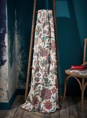 Curtain Upholstery Fabric Chanterelle Wineberry Ornate Bird Floral Cushion Blind