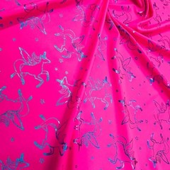 Printed Bright Unicorns 4-way Stretch Fabric 60 “wide Swimsuit Spandex By Yard