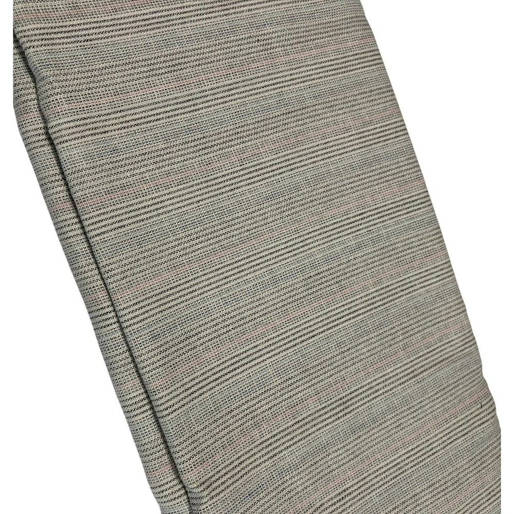Cream Cotton Striped Fabric 2.5 Yds 60″ Red Blue Black Jacket Pant Weight