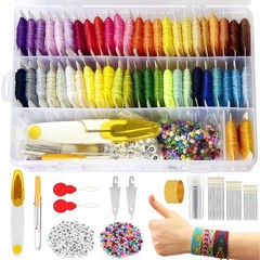 400+Pcs Friendship Bracelet String Kit Making small, 1 box