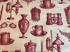 Vintage New Lot of 2 Antiques Home Objects Cotton Canvas Fabric each 20″ by 70″
