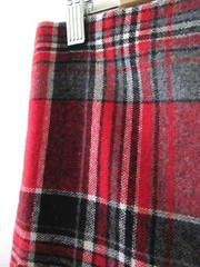 Vintage Lightweight Wool Plaid Check Fabric 150cm wide x 1.3 meters