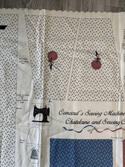 VTG Joan Kessler Concord Fabrics-Cut&Sew Fabric Sewing Machine Cover&Chatelaine