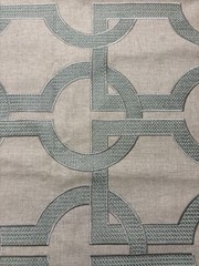 Unique Fabric Bundle Including Britex Abstract Linen and Simple Grey Sheer