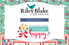 Riley Blake VINTAGE HAPPY 2 C9135S Seafoam Floral Quilt Fabric LORI HOLT 30s Rep