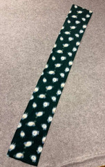 Sheep Print Fleece Fabric Dark Green White 12×56″ Craft Material One Size Scarf